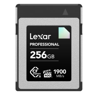 lexar diamond series professional 256gb cfexpress type-b memory card