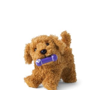 American Girl Truly Me 18-inch Doll Pet Daffodil Doodle Dog with Magnetic Mouth to Hold Her Barbell Toy, For Ages 6+