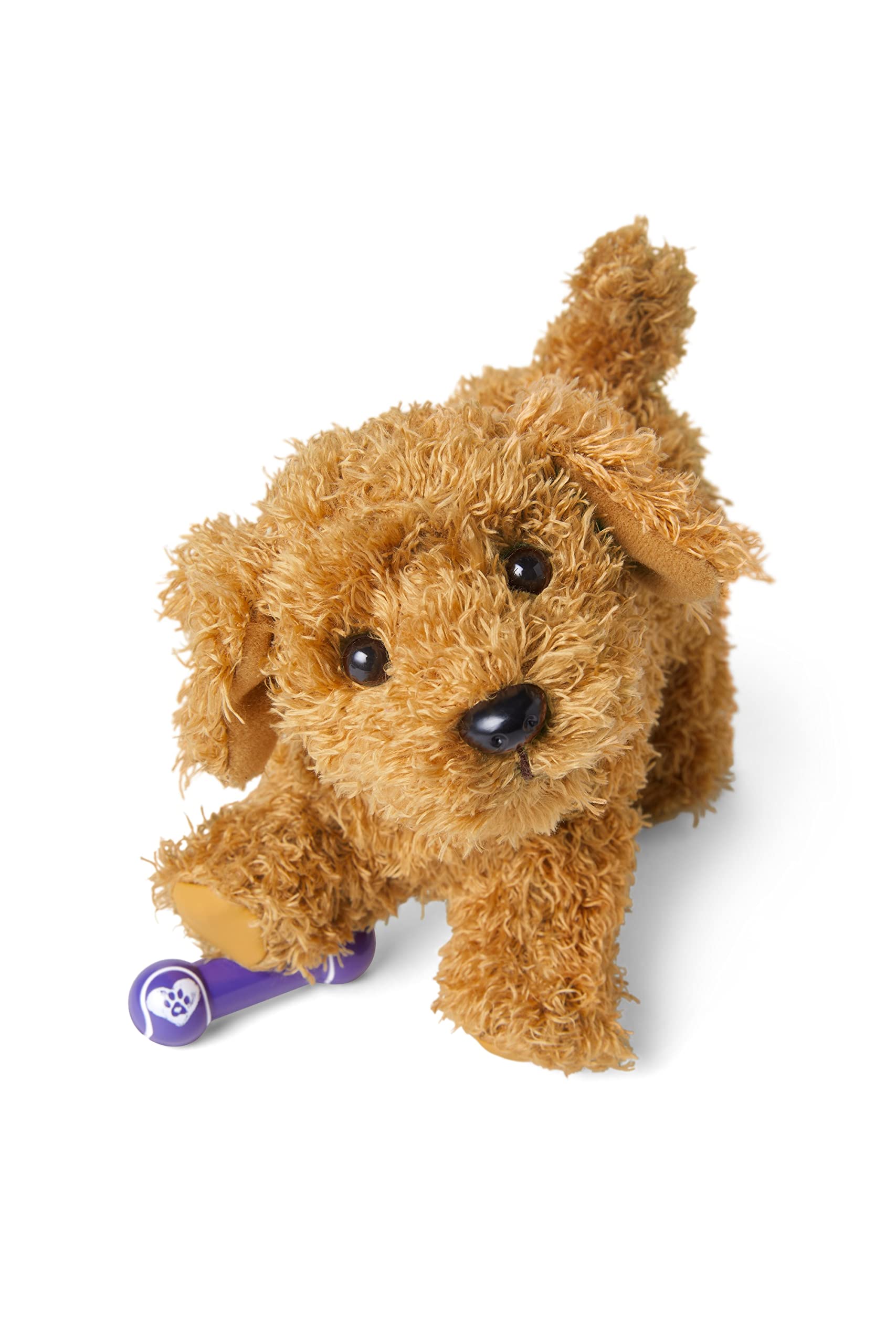 American Girl Truly Me 18-inch Doll Pet Daffodil Doodle Dog with Magnetic Mouth to Hold Her Barbell Toy, For Ages 6+