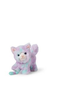 american girl truly me 18-inch doll pet purrpley pink kittycat with magnetic mouth to hold her yarn toy, for ages 6+