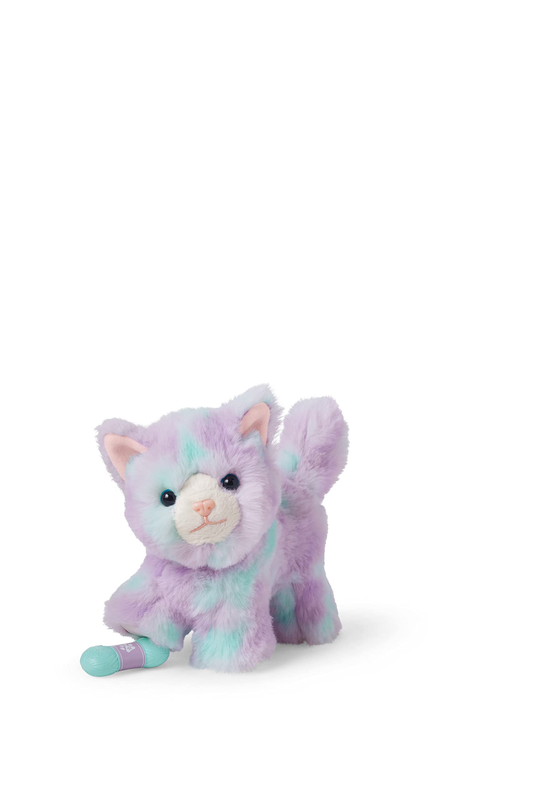 American Girl Truly Me 18-inch Doll Pet Purrpley Pink Kittycat with Magnetic Mouth to Hold Her Yarn Toy, For Ages 6+