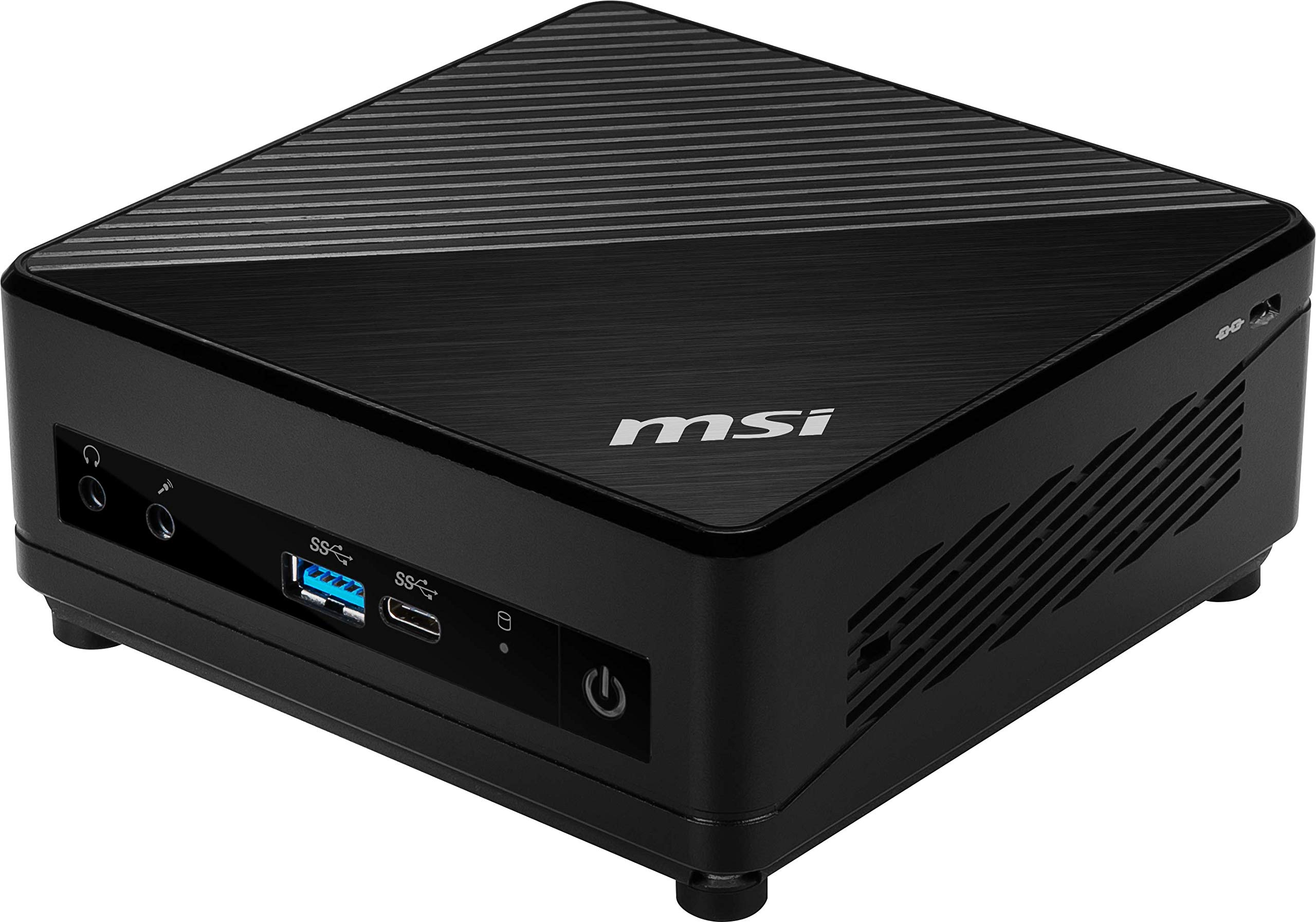 MSI Cubi 5 Mini PC: Intel Core i3-10110U, 8GB DDR4 (1x8GB) 2666MHz, 256GB SSD, WiFi 6, Bluetooth 5.1, USB Type-C, Dual Display, Energy Efficient, Black, Windows 11 Home: 10M-692US