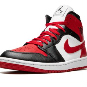 Nike Jordan Womens Air Jordan 1 Mid BQ6472 079 Bred Toe - Size 7.5W, Black/Red