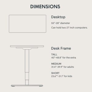 FLEXISPOT Stand Up Desk 3 Stages Dual Motor Electric Standing Desk 55x28 Inch Whole-Piece Board Height Adjustable Desk Electric Sit Stand Desk(Black Frame + Maple Desktop, 2 Packages)