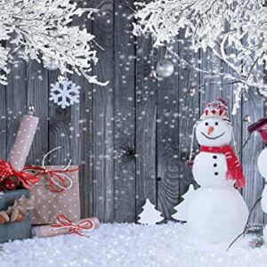 LTLYH 7x5ft Christmas Photography Backdrop Winter Snowman Santa Gift Wood Decoration Backdrop Xmas Eve Holiday Party Supplies Cake Table Banner Home Decoration Portraits Photo Booth Studio Prop