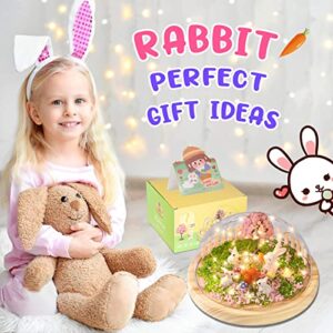 Make Your Own Night Light ,Rabbit DIY Kits,Bunny Toys for Kids Ages 4-8 ,Arts and Crafts Lamp Project for Girls(USB Upgrade Edition),Gifts for 4 5 6 7 8 9 10 Year Old Girl with Greeting Card