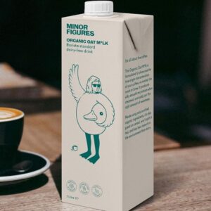 Minor Figures - Oat Milk, Organic Barista, 32 Fl oz x 6 Cartons, Dairy Free & Vegan, No Added Sugar, Long Shelf Life, 6 pack