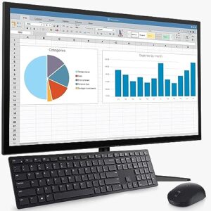 Lenovo All in one Tiny Computer Desktop PC, Intel Pentium J3710 Processor, 8GB Ram, 128GB SSD, New 22 Inch Monitor, Wireless Keyboard and Mouse, WiFi/Bluetooth, Windows 10 (Renewed)