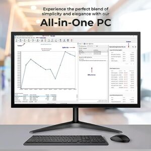 Lenovo All in one Tiny Computer Desktop PC, Intel Pentium J3710 Processor, 8GB Ram, 128GB SSD, New 19 Inch Monitor, Wireless Keyboard and Mouse, WiFi/Bluetooth, Windows 10 (Renewed)