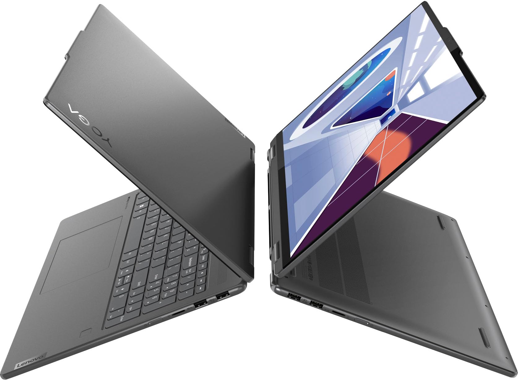 Lenovo Yoga 7 7i 2-in-1 Business Laptop (16" FHD+ Touchscreen, Intel 10-Core i7-1355U, 16GB LPDDR5 RAM, 1TB SSD, Active Stylus), Long Battery Life, Backlit, FP, 1080p Webcam, Win 11 Home, Storm Grey