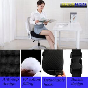 Seat Cushion Pillow for Office Chair/Car, Adult Car Booster Cushions for Short People Increase Field of View, Support Chair Pad for Butt, Tailbone, Back, Coccyx for Computer, Desk Chair