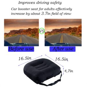 Seat Cushion Pillow for Office Chair/Car, Adult Car Booster Cushions for Short People Increase Field of View, Support Chair Pad for Butt, Tailbone, Back, Coccyx for Computer, Desk Chair