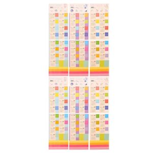 nuobesty 12 sets calendar stickers 2023.01-2024.03 monthly calendar tabs reminder stickers flags divider for appointment book diary scrapbook planner