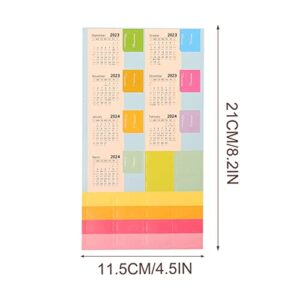 NUOBESTY 12 Sets Calendar Stickers 2023.01-2024.03 Monthly Calendar Tabs Reminder Stickers Flags Divider for Appointment Book Diary Scrapbook Planner