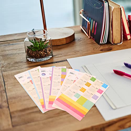 NUOBESTY 12 Sets Calendar Stickers 2023.01-2024.03 Monthly Calendar Tabs Reminder Stickers Flags Divider for Appointment Book Diary Scrapbook Planner