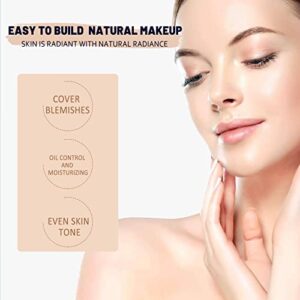 Perebella Skin Tone CC Cream SPF 50,Colour Correcting Self Adjusting for Mature Skin,Cosmetics Pre-makeup Primer Moisturizing Concealer Brightening Skin Tone (2Bottle,Nature)