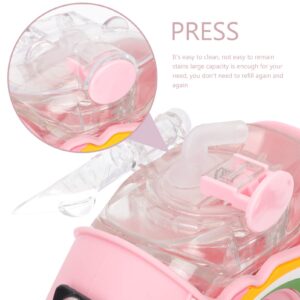 Sippy Cups Water Bottle Doughnut Straw Sippy Cups Large Capacity Leakproof Cup Bottles Sports Water Bottle Water Jug for Girls Boys Sippy Cup