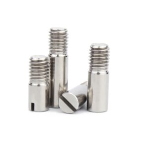 304 Stainless Steel Slotted Cylindrical Pin Dowel External Thread,M4,12mm (5PCS)