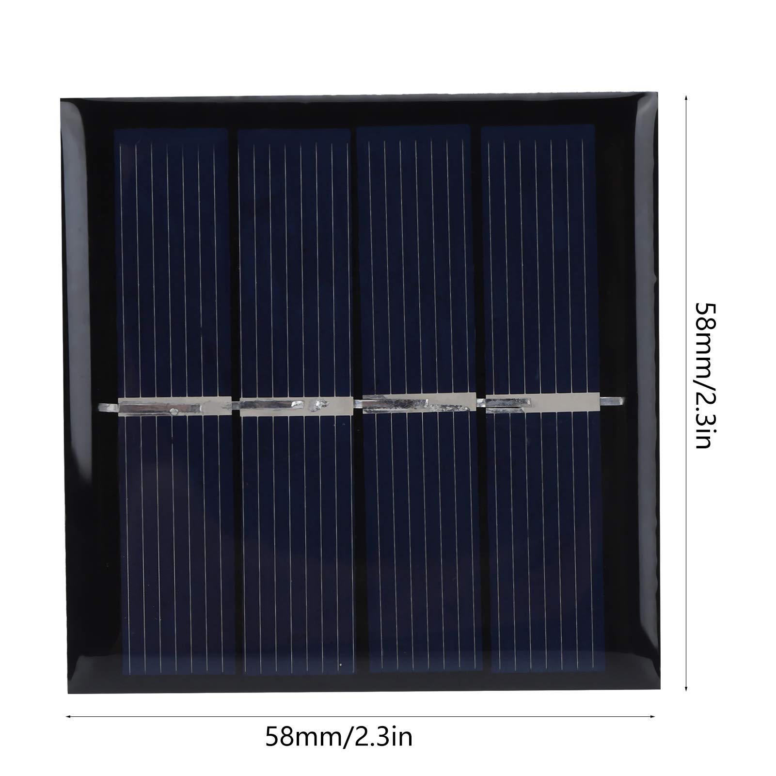 4Pcs Solar Panels, 0.45W 2V 58x58mm Solar Panel Kit, PET Solar Charger Panel, Waterproof Solar Charger, Portable DIY Solar Charging Board Module Charging Accessories, Solar Power Supplies