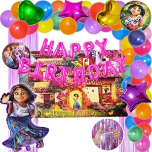 encanto birthday party supplies - balloons, 116pcs birthday decorations include mirabel foil balloons, encanto party decorations, party supplies, happy birthday balloon, encanto balloons for party