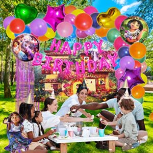 Encanto Birthday Party Supplies - Balloons, 116Pcs Birthday Decorations Include Mirabel Foil Balloons, Encanto Party Decorations, Party Supplies, Happy Birthday Balloon, Encanto Balloons For Party