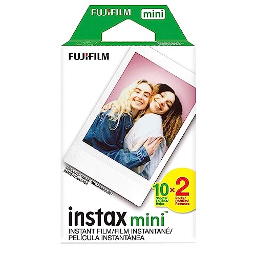 Fujifilm 16767208 Instax Mini Link 2 Smartphone Printer Soft Pink Bundle Instax Mini Twin Pack Picture Format Instant Daylight Film 20 Shots