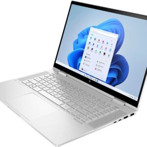 2022 HP Envy X360 15.6'' FHD IPS Touchscreen 2-in-1 Laptop Intel EVO Platform i5-1235U 10-Core Iris Xe Graphics 16GB DDR4 512GB SSD Thunderbolt 4 WiFi 6 Windows 10 Pro, Natural Silver (15-EW000)