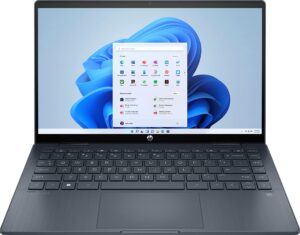 hp pavilion 2-in-1 14" fhd ips touch-screen laptop | 12th generation intel core i3-1215u | windows 11 home in s mode | blue | with usb3.0 hub bundle (blue, 8gb ram | 1tb ssd)
