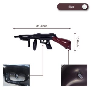 4 Pcs Inflatable Gun Props Costume Accessories Inflatable Machine Gun Cosplay Theme Party Birthday Decoration Balloon