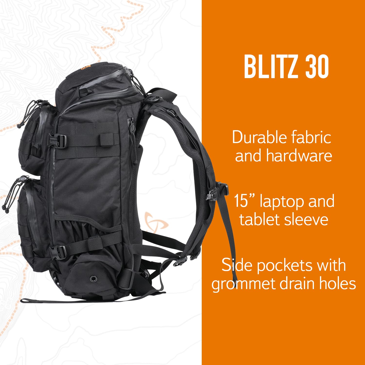 Mystery Ranch Blitz 30 L/XL Backpack - Easy Traveling Use, Black