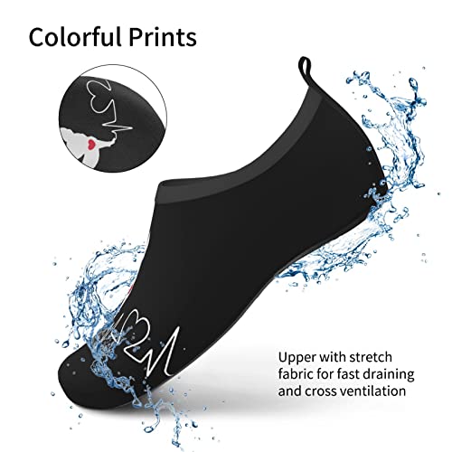 Chihuahua Heartbeat Adult Quick-Drying Non-Slip Water Sports Shoes Barefoot Wading Shoes Aqua Yoga Socks
