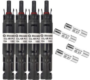 solar odyssey 4 pack 15a solar pv in-line fuse holder waterproof w/fuse 15 amp pack of 4