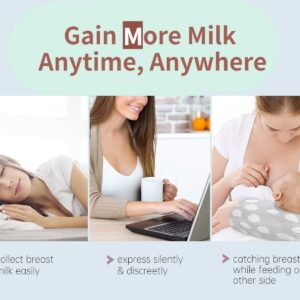 Suatata Wearable Breast Pump︱Milk Catcher / Collector for Breastfeeding Relief with Pumping Function︱Silicone Reusable Nursing Pads for The Let-Down︱Breast Feeding Essencials (2Pcs)