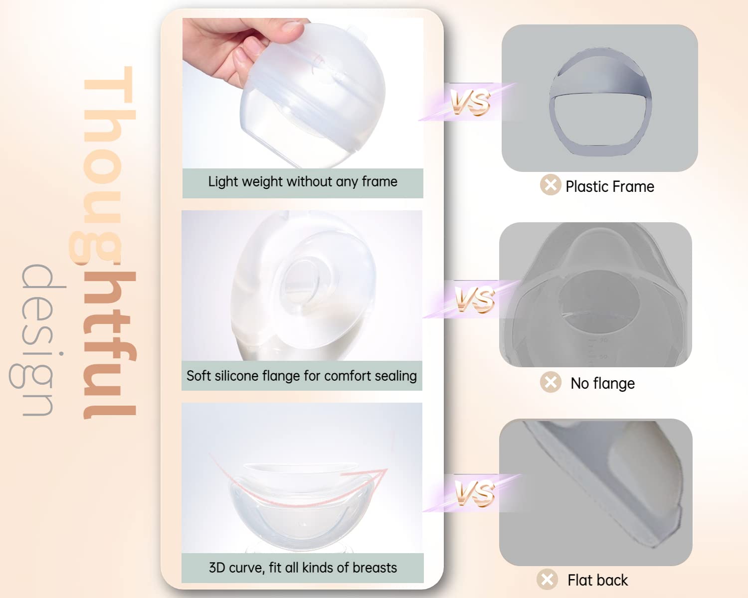 Suatata Wearable Breast Pump︱Milk Catcher / Collector for Breastfeeding Relief with Pumping Function︱Silicone Reusable Nursing Pads for The Let-Down︱Breast Feeding Essencials (2Pcs)