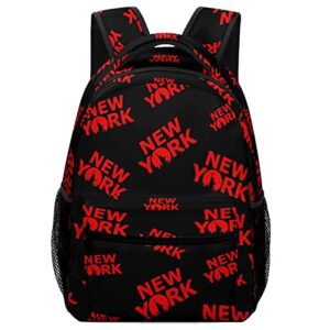 new york city funny backpack shoulders bookbag travel laptop daypack