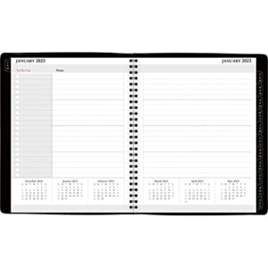 Office Depot® Brand 13-Month Monthly Planner, 7" x 9", Black, January 2023 To January 2024, OD711100