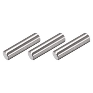 metallixity dowel pin (12x45mm) 3pcs, 304 stainless steel shelf support pegs pin fastener elements - for metal devices, furniture installation, industrial, diy