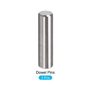 METALLIXITY Dowel Pin (12x45mm) 3Pcs, 304 Stainless Steel Shelf Support Pegs Pin Fastener Elements - for Metal Devices, Furniture Installation, Industrial, DIY