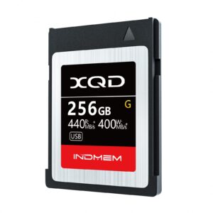 indmem xqd 256gb memory card, 5x tough mlc xqd flash memory card high speed g series| max read 440mb/s, max write 400mb/s