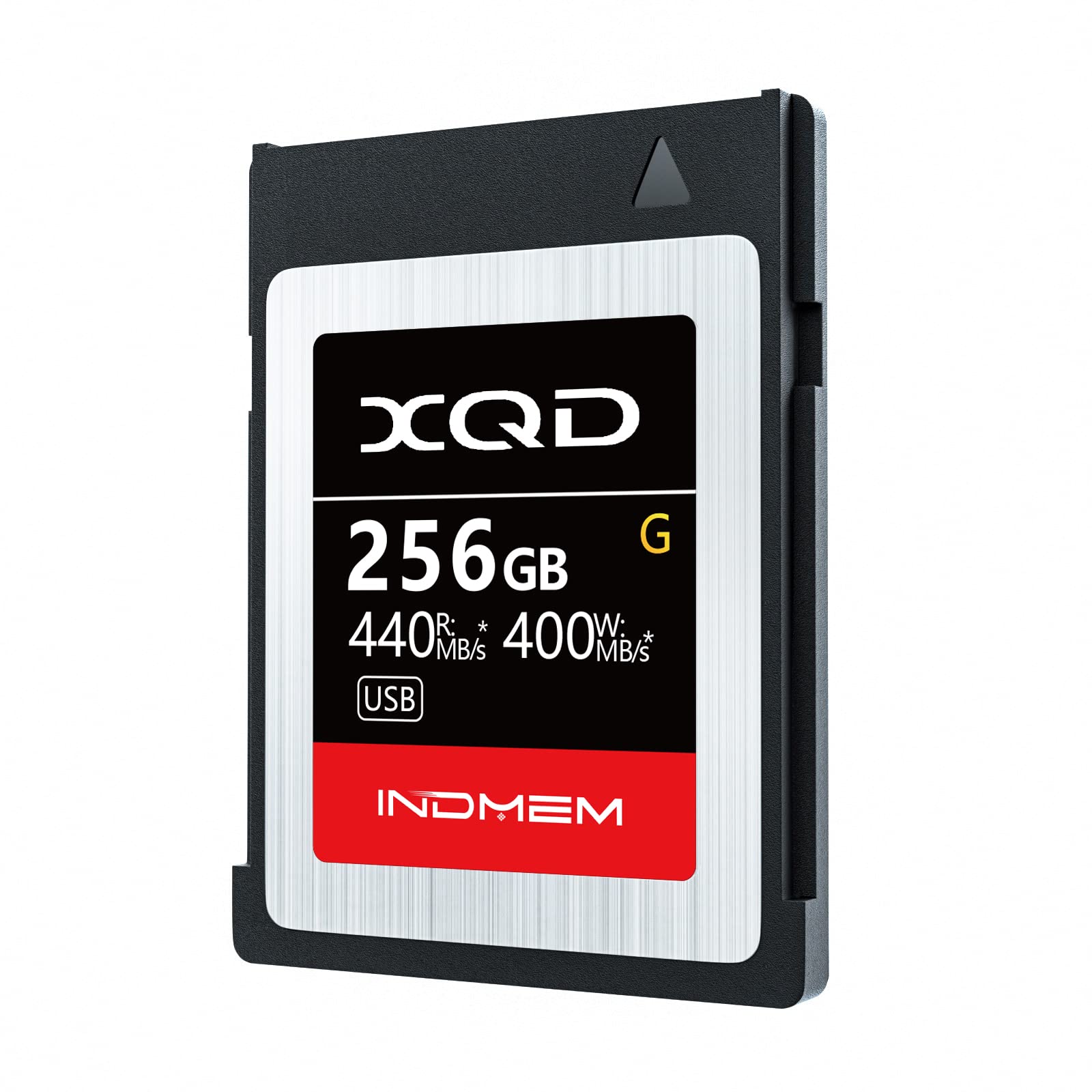 INDMEM XQD 256GB Memory Card, 5X Tough MLC XQD Flash Memory Card High Speed G Series| Max Read 440MB/s, Max Write 400MB/s