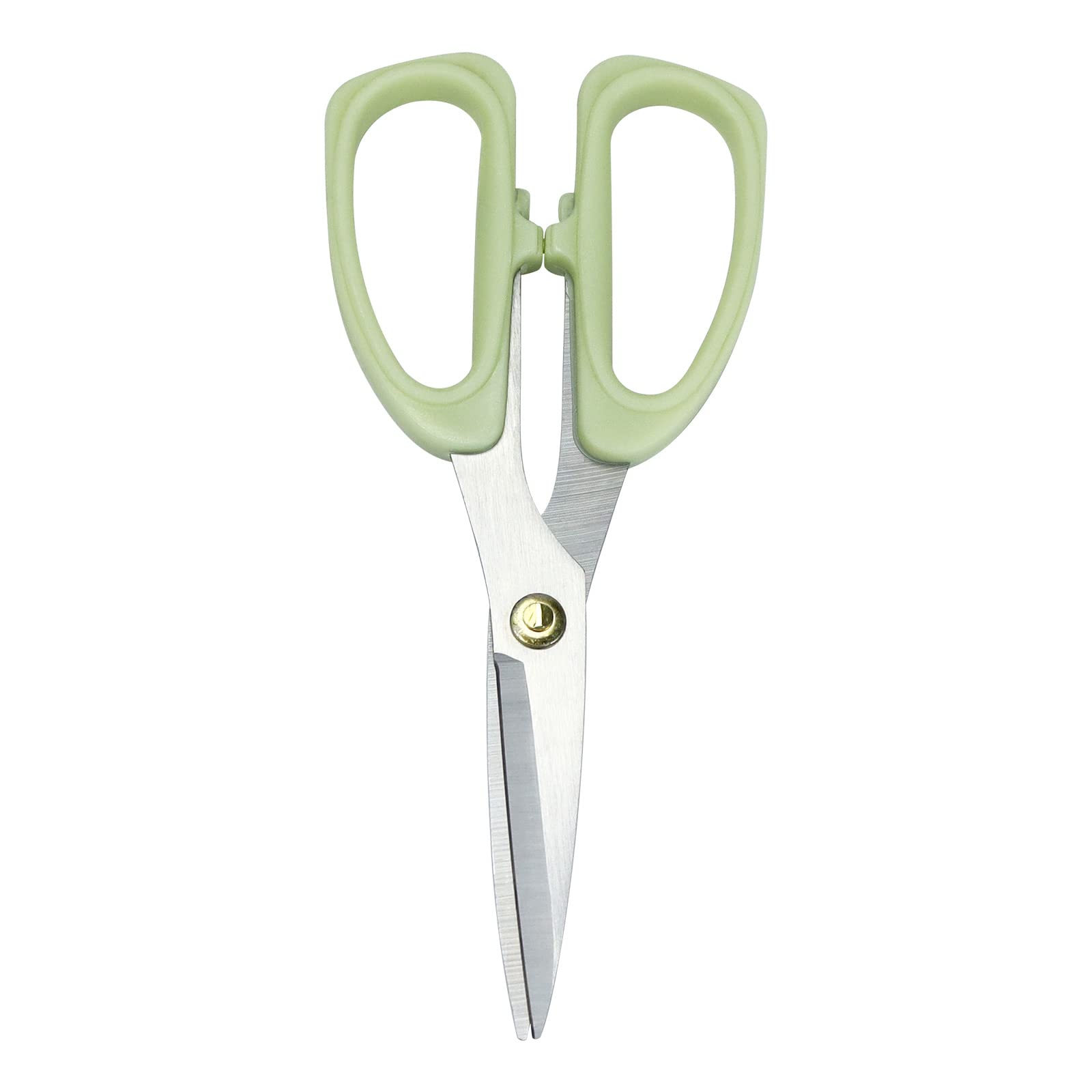 All Purpose 8" Scissors Heavy Duty Ergonomic Comfort Grip Shears Sharp Scissors for Office Home Household (Green)