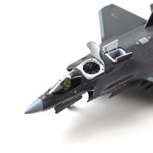 NUOTIE F-35 Lightning II Fighter Model Kit 1:72 Scale Die-cast Aircraft Model with Bracket, Gift for Military Pilots (F-35B Marine Corps)