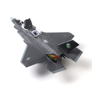 NUOTIE F-35 Lightning II Fighter Model Kit 1:72 Scale Die-cast Aircraft Model with Bracket, Gift for Military Pilots (F-35B Marine Corps)