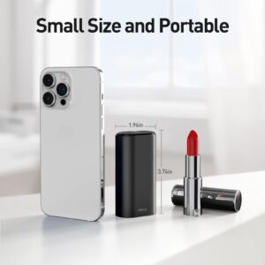 iWALK Power Bank Fast Charging 9600mAh,Ultra Compact Small Portable Charger with Built in 18W PD Cable & LED Display,[2024 Upgrade] PD Battery Pack Portable Charger Compatible with iPhone 14/13/12/XR