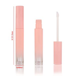 COSIDEA 30 pcs Empty 3ml gradient pink Lip Gloss Tubes with Wand round Lipgloss tube Containers packing Bulk Wholesale