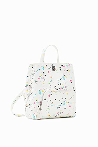 Desigual Women's Accessories PU Backpack Mini, White, One Size