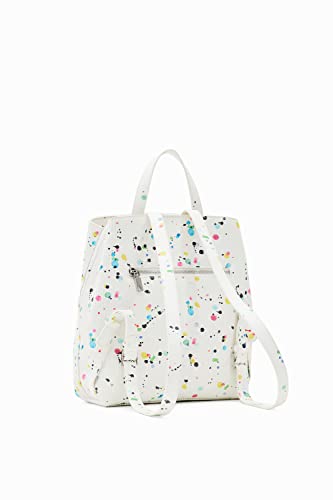 Desigual Women's Accessories PU Backpack Mini, White, One Size