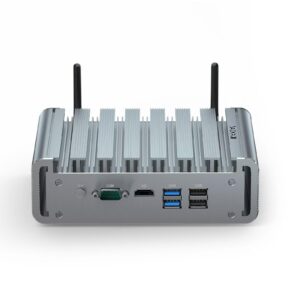 Firewall Appliance, Mini PC 2.5Gbe 6 Lan Port, Micro Router PC, i225 NICs, Celeron J4125, 8GB DDR4 RAM 128GB SSD, HD-MI, RS232 COM, Wifi, Small Case, Auto Power On, Windows 10 / Firewall Software