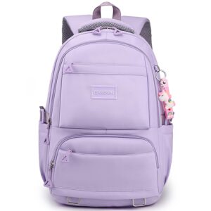 woyiyaan backpack for school girls bookbag cute bag college middle high elementary school backpack for teen girls (purple)