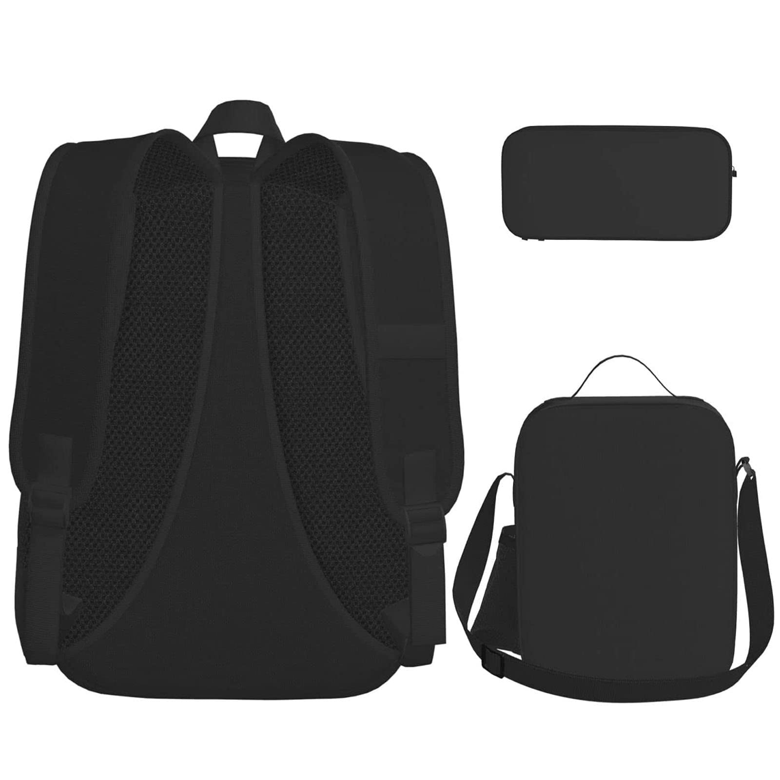 DWONDFORT Fashion Backpack Combination With Lunch Bag Pencil Bag Travel Schoolbag (BACKPACK-2)